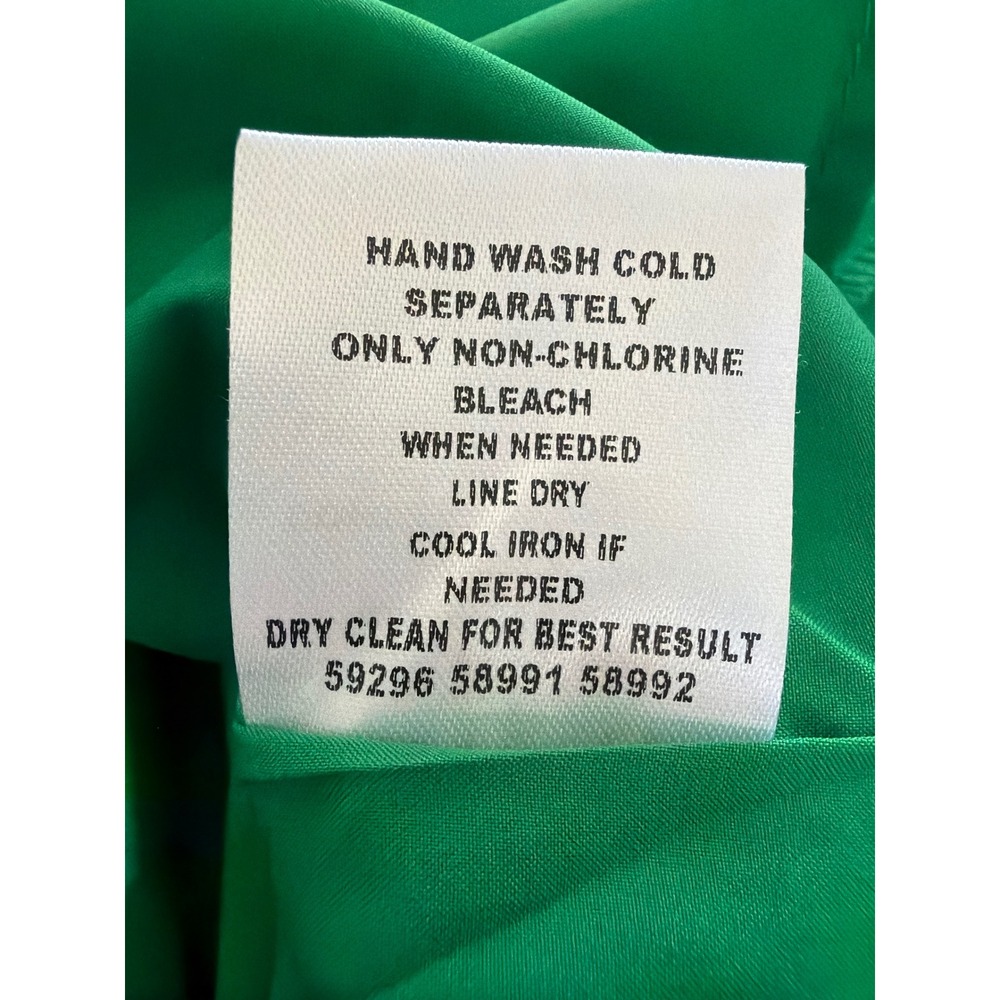 Sugarlips Shift Dress Womens S Kelly Green NWT Scallop Trim Square Neck Pockets - Picture 9 of 10